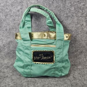 Betsey Johnson x Redken Turquoise Leopard Print Purse‎ Tote Bag Makeup XO READ
